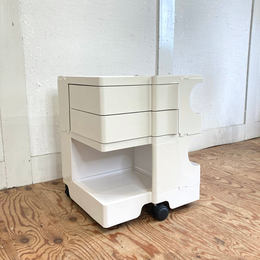 B-LINE ボビーワゴン 2段2トレイ ホワイト 白 中古 アクリルホルダー