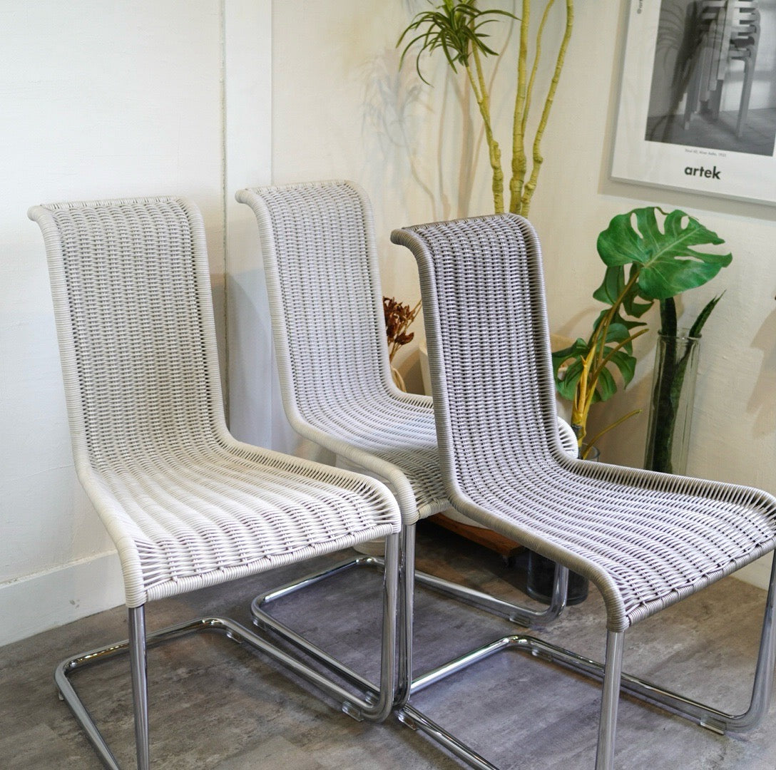 TECTA / テクタ B20チェア グレー ホワイト ACTUS取り扱い 中古 籐