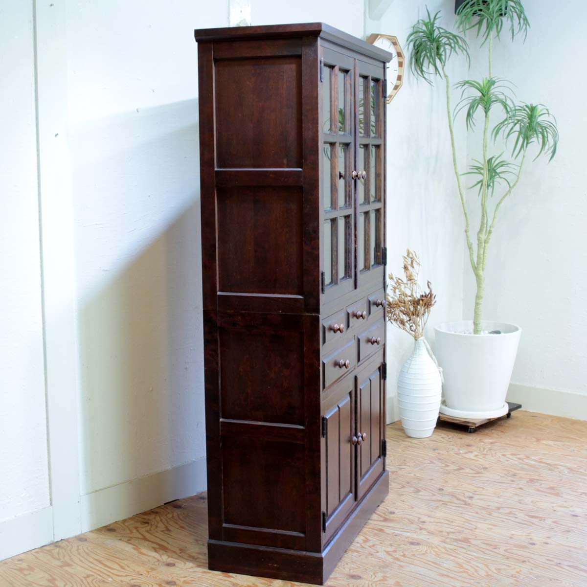 北海道民芸家具 HOKUMIN HM160K 食器棚 中古