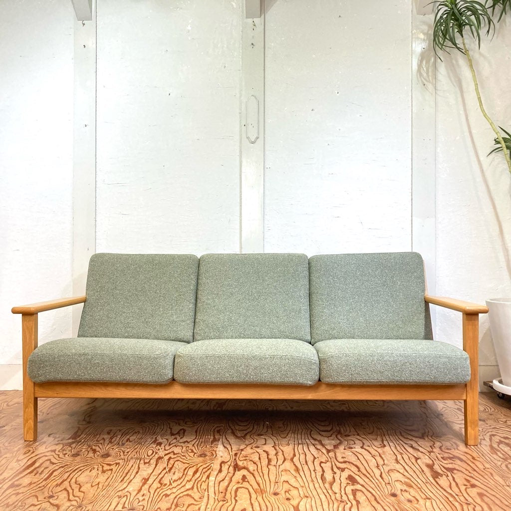 ウニコ / unico ヴィスカ / VISKA 3人掛け ソファ グリーン 中古 北欧