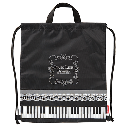 完売】ピアノライン 反射付き2wayナップサック（レース）｜バッグ