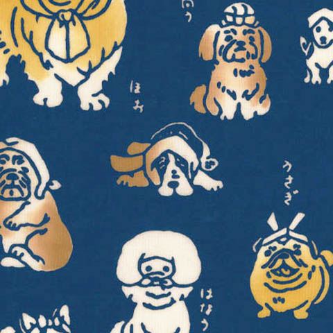 手ぬぐい犬 | 手ぬぐい | 梨園染 戸田屋商店 公式サイト