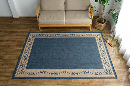 北欧風 シンプルデザインの平織りラグ 80x150 cm｜輸入絨毯専門店 ラグ