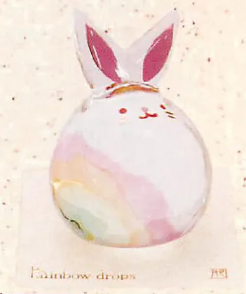 きれいな虹の雫のガラス細工！ クリスタル 虹の雫 うさぎ】 | 和雑貨卸問屋