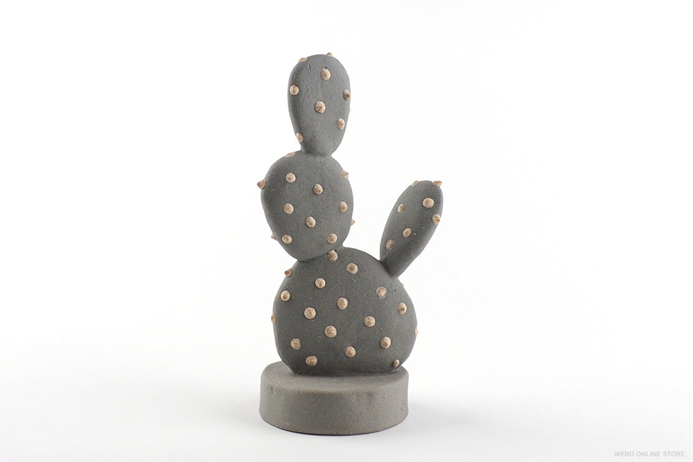 陶植 Opuntia ウチワサボテン 陶器の植物 / Studio..zok