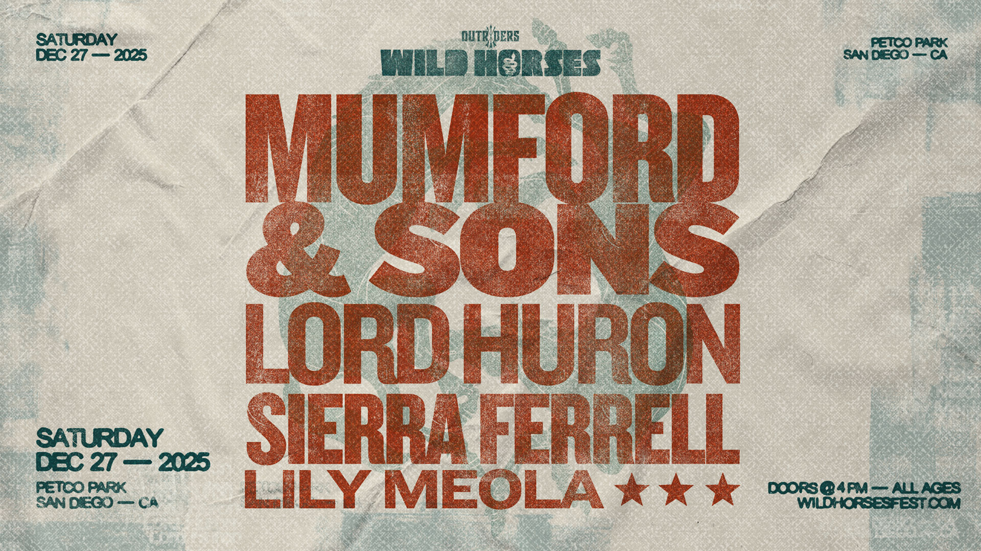 Wild Horses Festival with Mumford & Sons - Wild Horses with