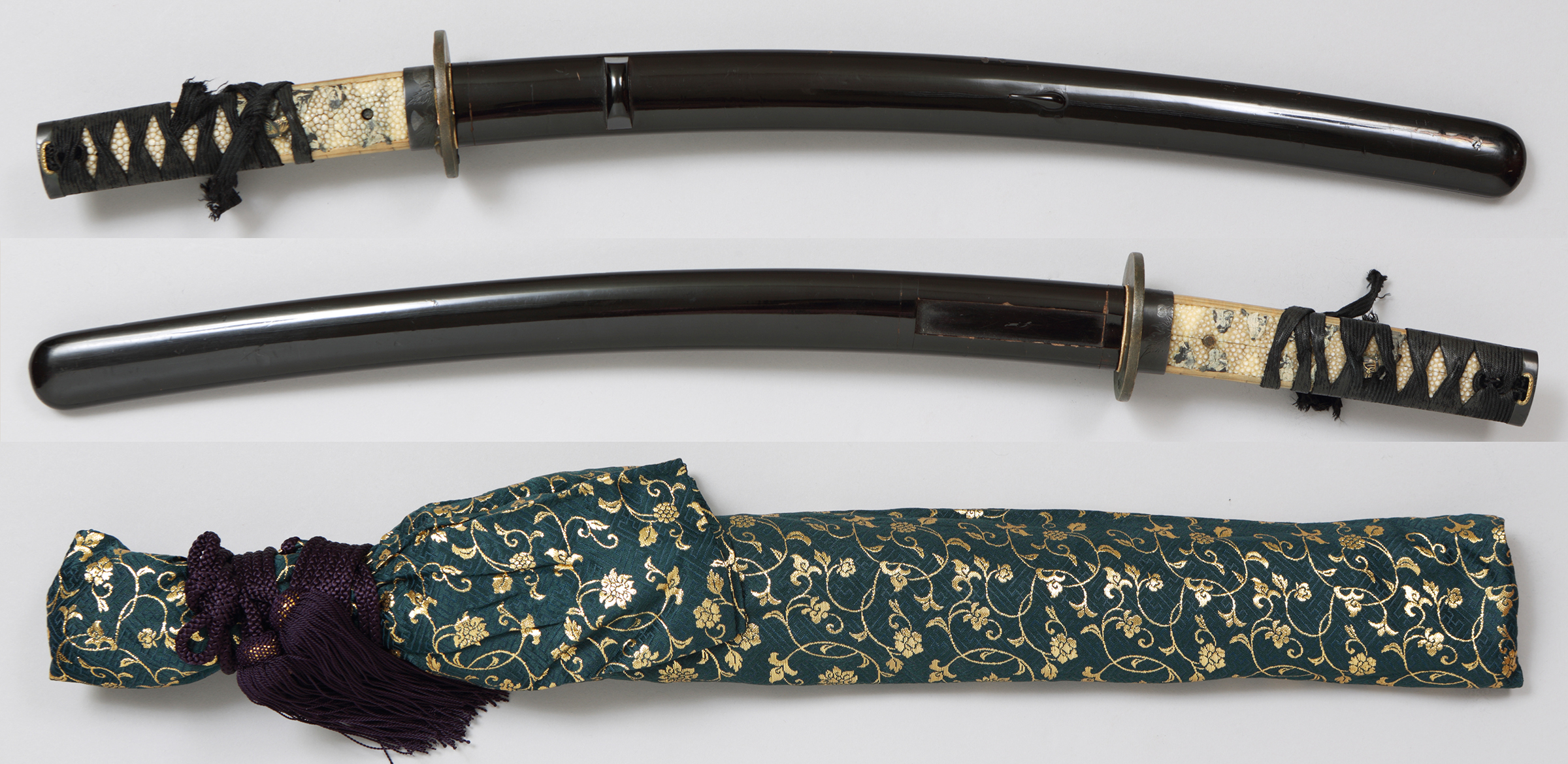 刀剣小町 脇差 無銘(因州兼先) 拵入 (Wakizashi, Inshu Kanesaki)