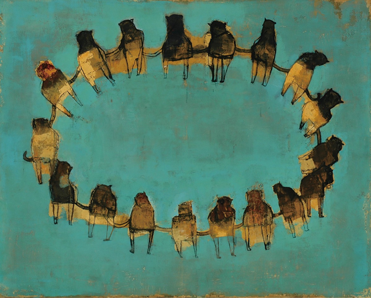 長沢明「オワリノナイフーケイ」 横須賀美術館 日本画の枠超える独自