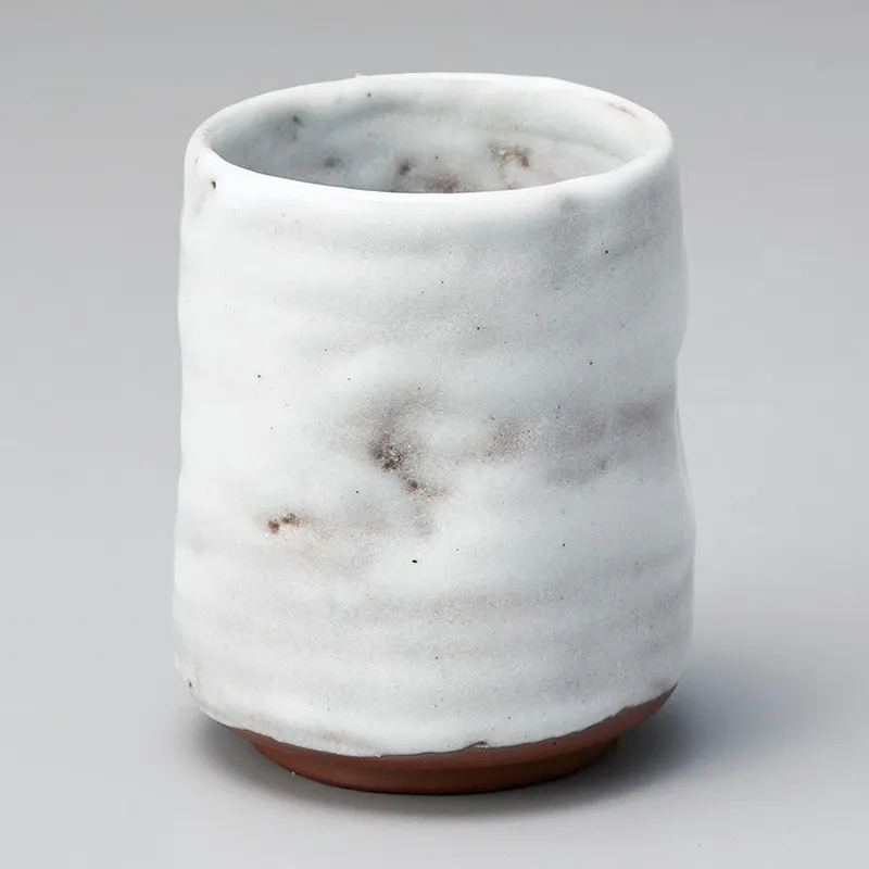 志野湯呑（大）(長ゆのみ)|食器通販の陶磁庵