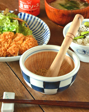 砥部焼の和食器 梅山窯のすり鉢 【砥部工房 からくさ】