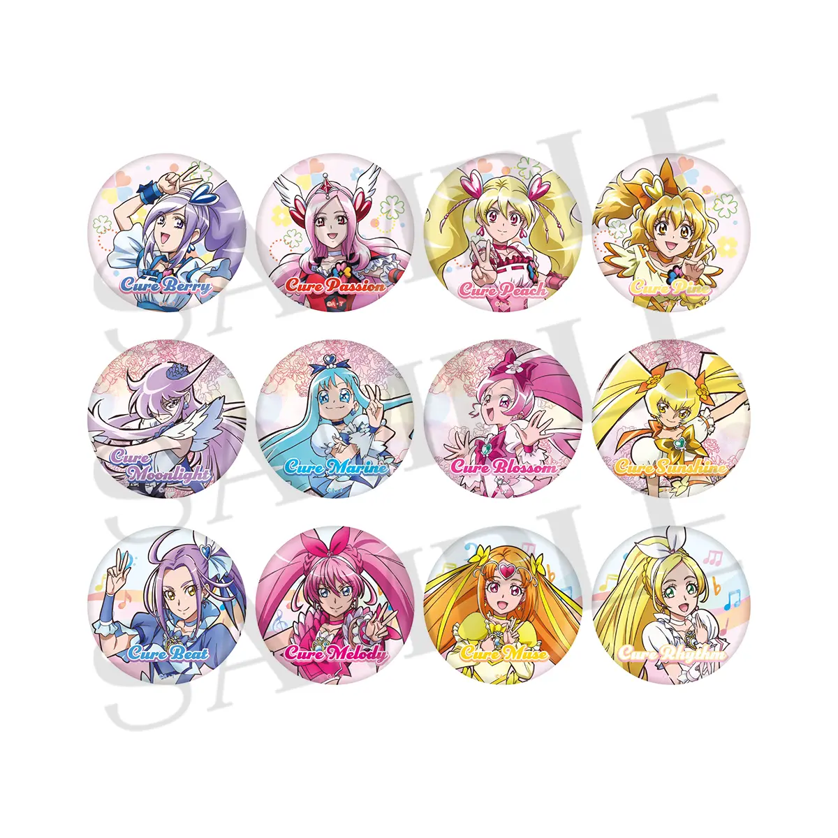 キュアプレシャス 全プリキュア展缶バッジ 20th 42個