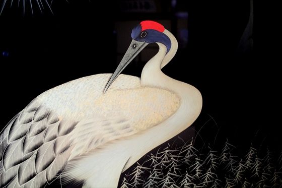 屏風 夫婦鶴沈金 3,630,000円 | 輪島塗の塗師屋 輪島漆器大雅堂（公式