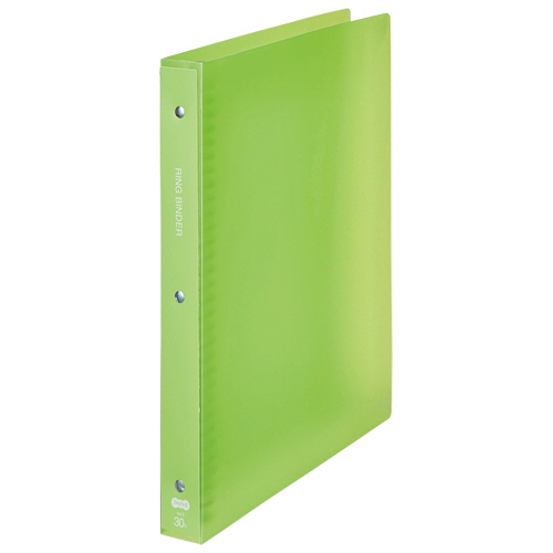 たのめーる】TANOSEE 30穴バインダー(透明PP表紙) A4タテ 90枚収容 背