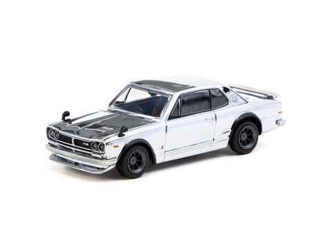 Tarmac Works 1/64 Skyline HT 2000GT-R Silver Chrome - Japan Special Ed