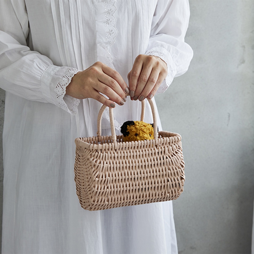 古木明美さんの 紙バンドで作る ポーランド風のマルシェかご: キット