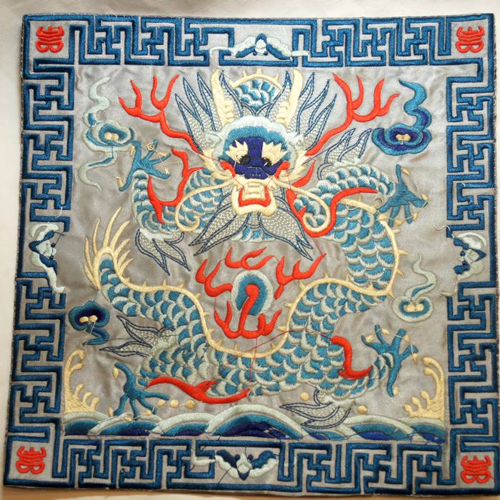 中華 刺繍 マット五爪龍 模様 色柄14 - 横浜中華街天宝堂本店