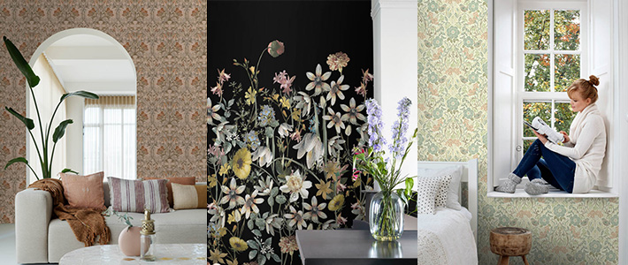 VINTAGE FLOWERS | 輸入壁紙(クロス)のテシード