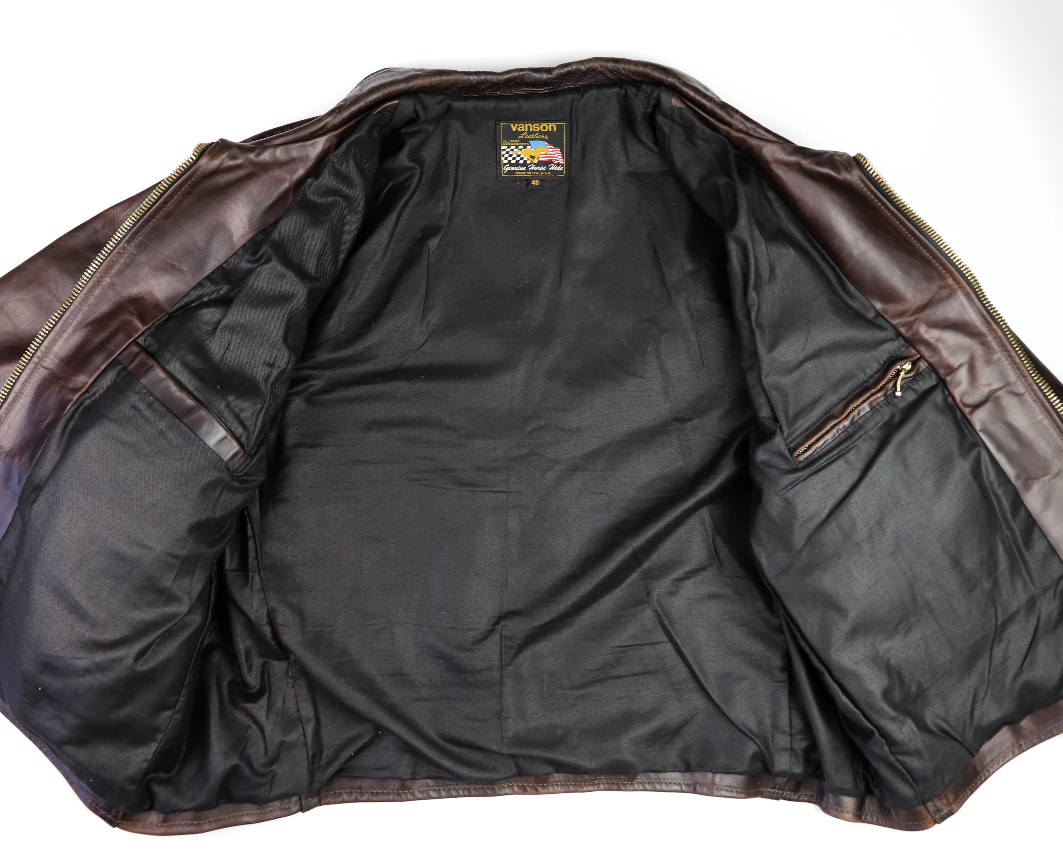 Vanson Ike, CXL FQHH, Gently Worn, size 48 – Thurston Bros Rough