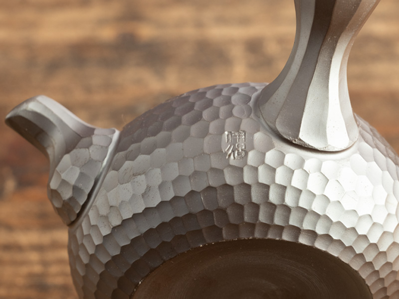 萬古焼 急須 ダイヤカット 伊呂久作 100 ml [POT-23-041-0100