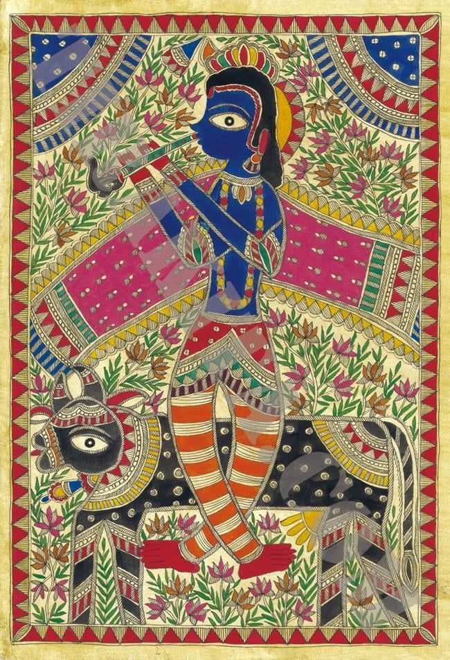 素朴で美しい伝統絵画 ミティラーアート