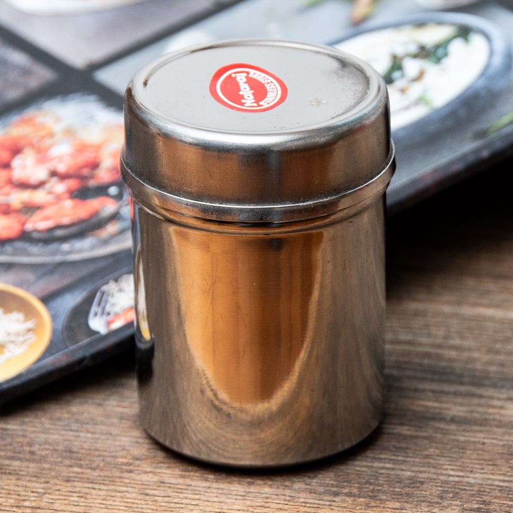 ステンレスのマサラケース・小物入れ[約6.2cm×4.5cm] の通販