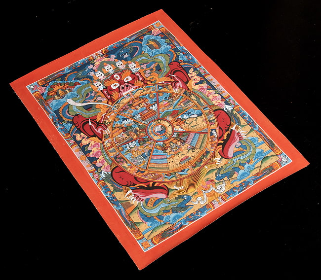 一点物〕タンカ - Wheel of existance 六道輪廻図[45x57cm] の通販