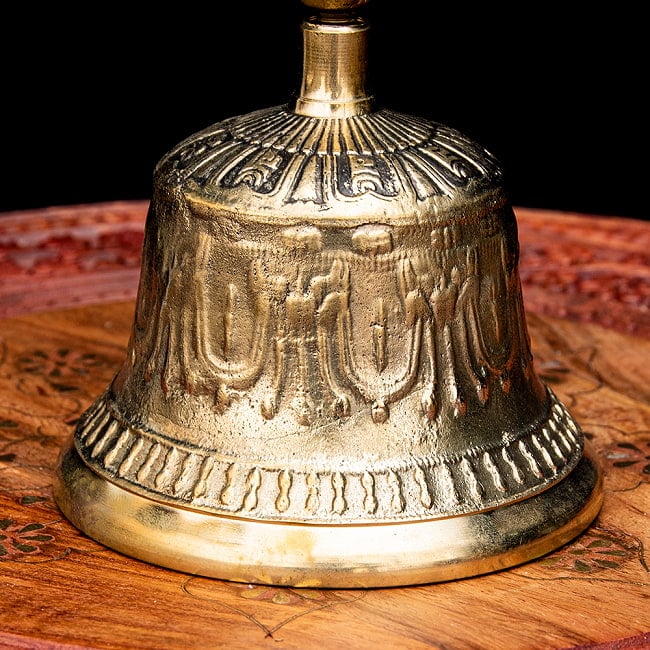 密教法具・金剛鈴（ガンター）と金剛杵（ヴァジュラ）のセット【高さ