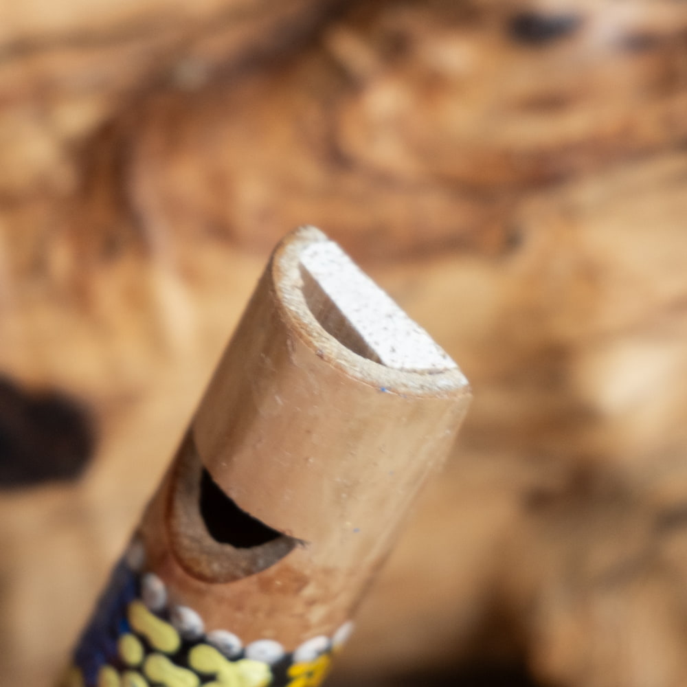 約12cm〕音が変わる 竹のバードホイッスル ドットペイント入り｜バリ島