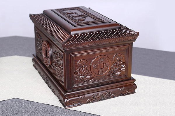 富贵万代非洲小黑檀骨灰盒-非洲小黑檀-天顺祥殡葬官网