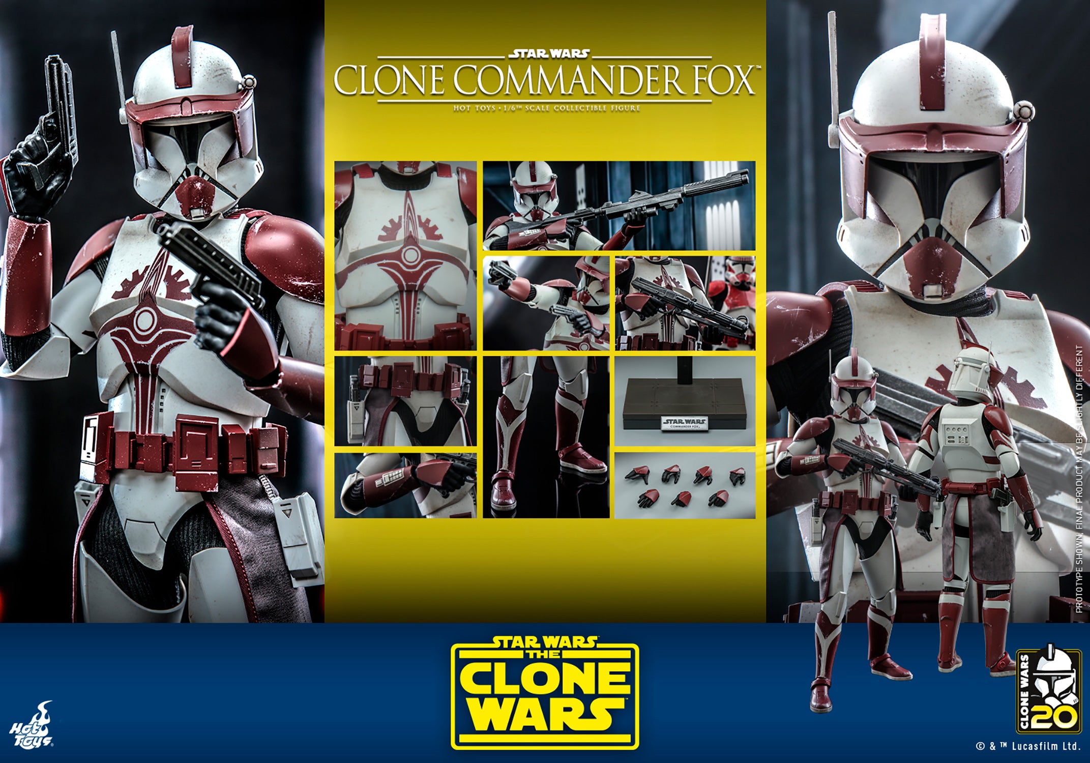 Sideshow & Hot Toys - Star Wars - Clone Commander Fox | TRG Toys