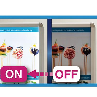 電飾スタンド看板】LEDグリップA A1 片面 ブラック 39410BLK | 看板の