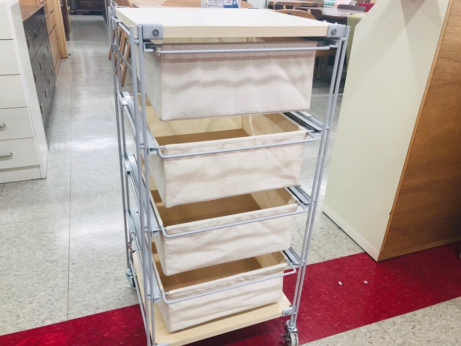 WEB販売中】大人気無印良品スチールユニットシェルフ帆布バスケット