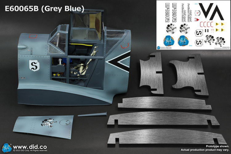 DID】E60065 B/Y 1/6 Bf109 Cockpit WW2 ドイツ軍 メッサーシュミット
