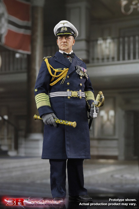 3R】GM650 WW2 German Grossadmiral - Erich Raeder WW2ドイツ海軍