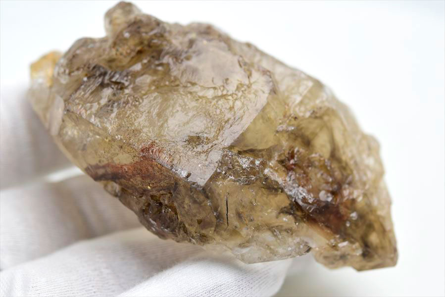 アリゲータークォーツ（ジャカレー水晶）エレスチャル原石｜アップ