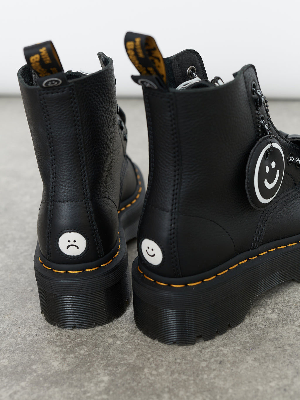 Dr. Martens x LO Sinclair Happy Sad Platform Boots – Lazy Oaf