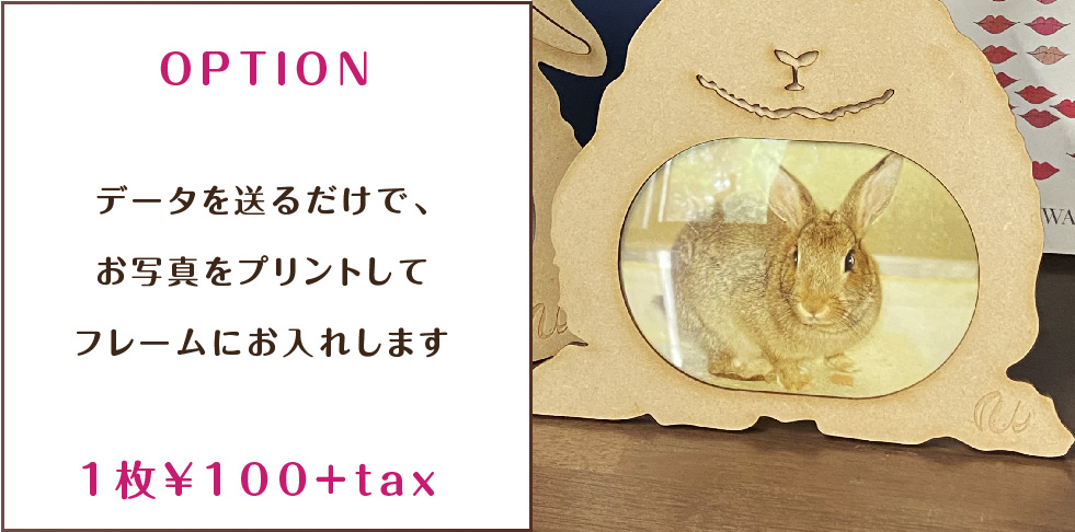 価格改訂＞2Way うさぎシルエット フォトフレーム ロップ - うさモノ