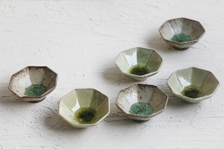 雪ノ浦裕一 灰釉八角豆鉢 ｜ 暮らしのうつわ花田 和食器 通販