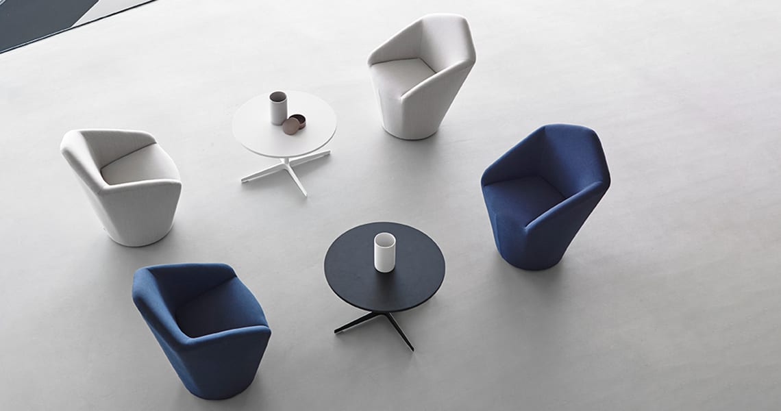 Modern designer guest chair | Penta armchair | Viccarbe Ancillary