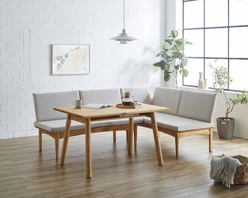 ワイド ワイド 118cm】パイン 無垢材 ダイニングテーブル ナチュラル