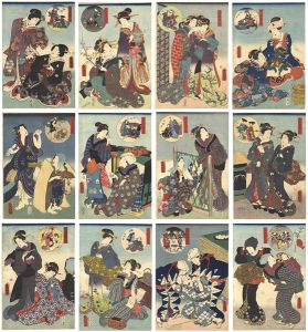 豊国三代「其姿紫の写絵 五十一」 | 山田書店美術部オンラインストア