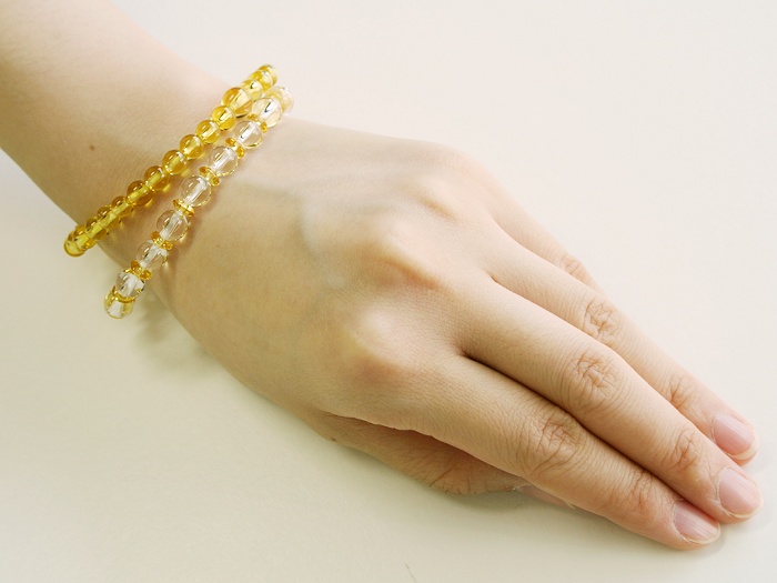 黄水晶6mmブレス共仕立 お数珠の安田念珠店へ｜総本山御用達 安田念珠