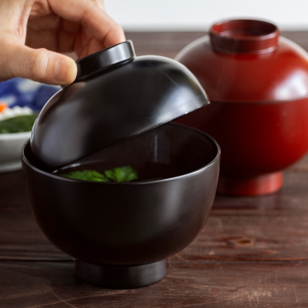 越前塗 親子椀 朱｜汁椀｜料理家 栗原はるみ レシピ・オンライン