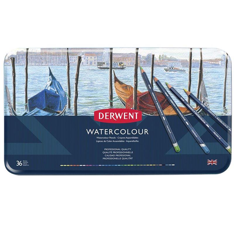 DERWENT ダーウェント ウォーターカラーペンシル （水彩色鉛筆） 36色