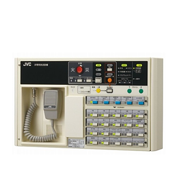 改正消防法による緊急地震放送に対応した非常業務放送システム壁掛型