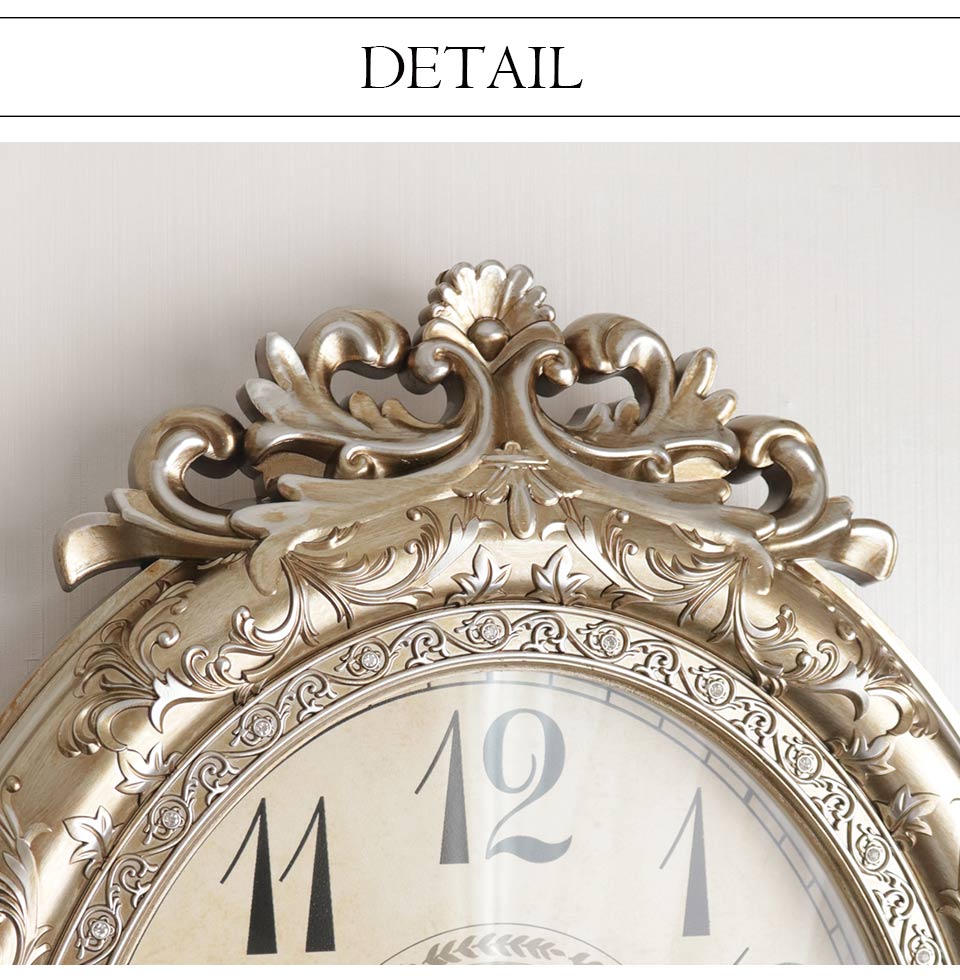 アンティークロココ ウォールクロック(壁掛け時計) ニース｜ロココ調