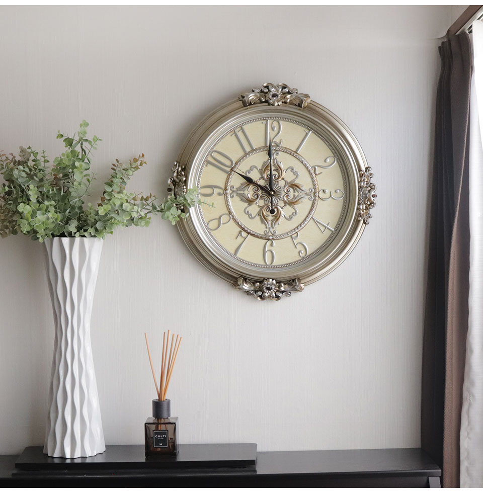 アンティークロココ ウォールクロック(壁掛け時計) ローマ｜ロココ調