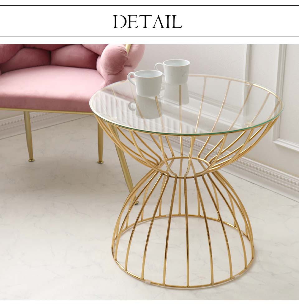 サイドテーブル ソファテーブル アイアン ゴールド おしゃれ モダン 金