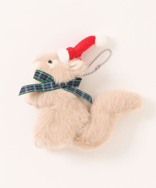 PINK HOUSE（ピンクハウス） ブローチ クリスマスりすぬいぐるみ