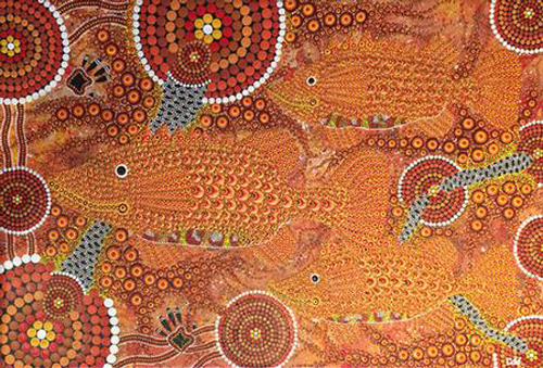 文字を書く習慣がない！？先住民アボリジニのドットアート！│世界画家旅人